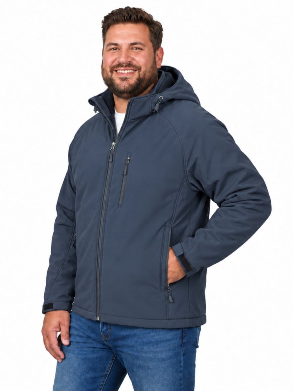 Kirkland Signature XXL Softshell Fleece Hooded Winter Jacket NWT